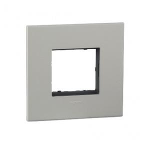 Legrand Arteor Pearl Aluminium Cover Plate With Frame, 2 M, 5757 11